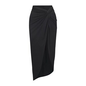 NWT Skims Recycled Swim Sarong Skirt in Onyx Size S